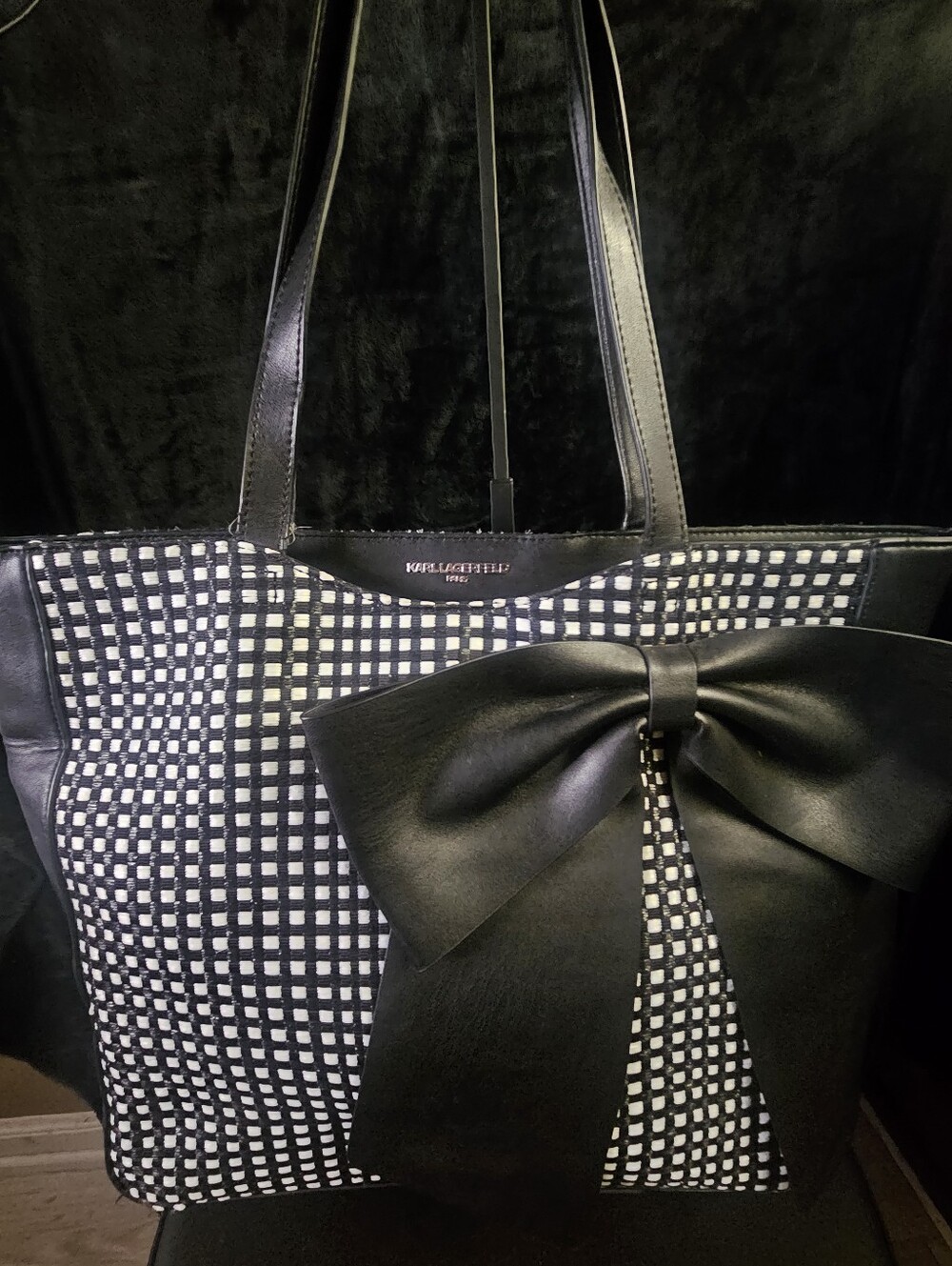 Karl Lagerfeld Paris-Canelle Embellished Bow Tote